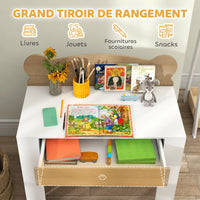Kinderschreibtisch-Set mit Stuhl und Schublade Lilla Kids