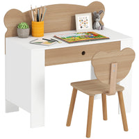 Kinderschreibtisch-Set mit Stuhl und Schublade Lilla Kids