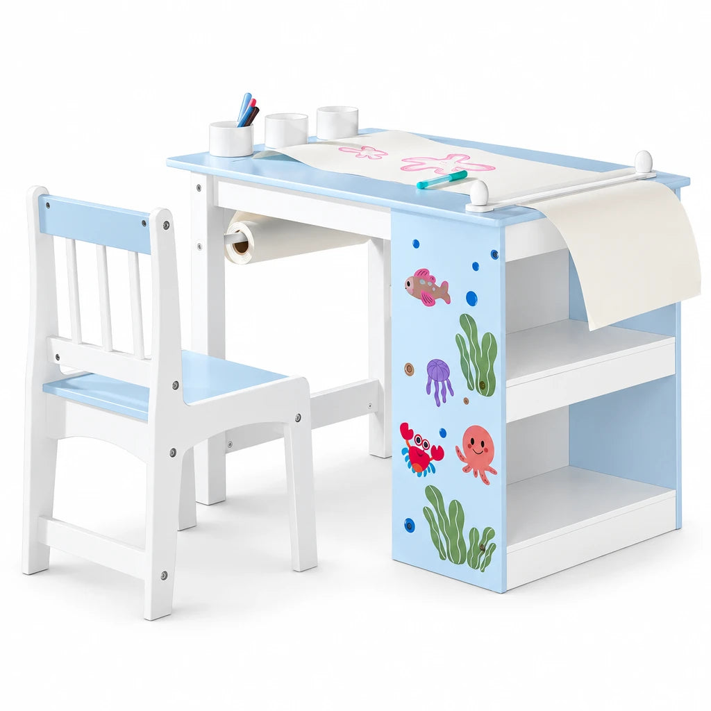 Kindertisch mit Stuhl zum Selbstgestalten (DIY) Lilla Kids