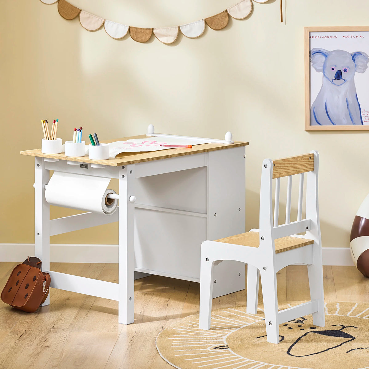 Kindertisch mit Stuhl zum Selbstgestalten (DIY) Lilla Kids