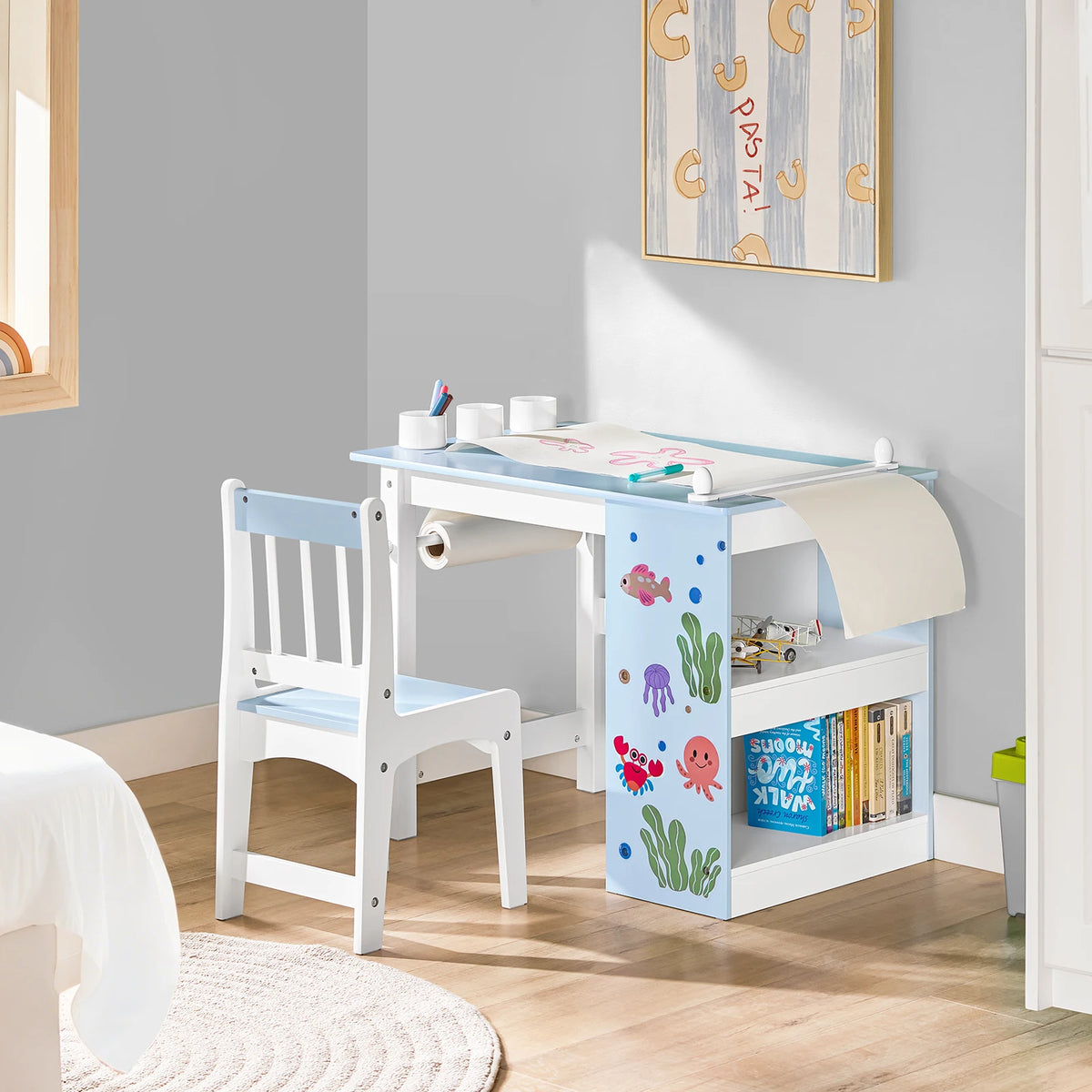 Kindertisch mit Stuhl zum Selbstgestalten (DIY) Lilla Kids