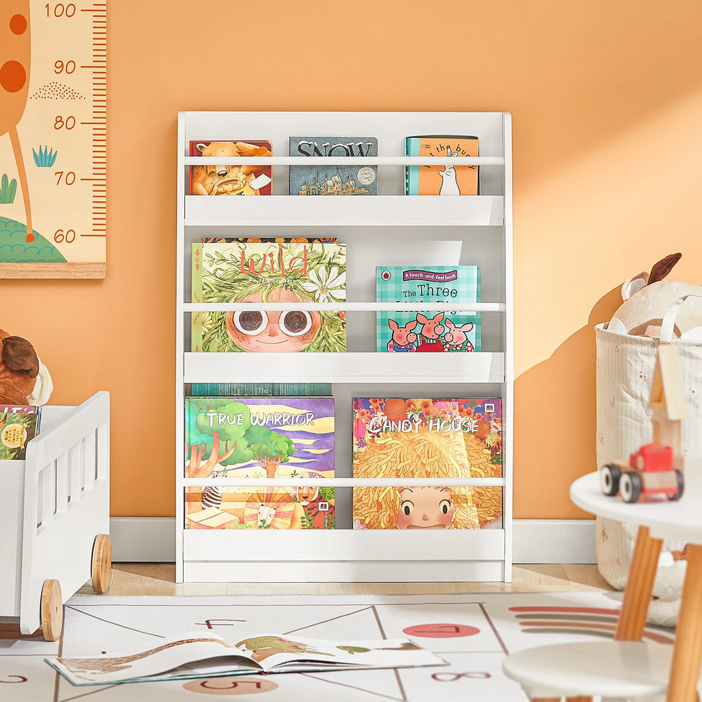 Kinderwandregal mit 3 Fächern in Weiß Lilla Kids