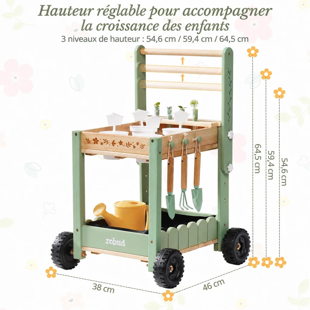 Matschküche für Kinder mit Gartenwerkzeug Lilla Kids