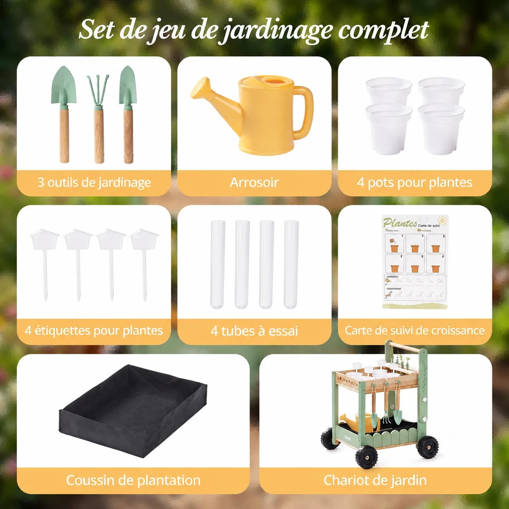 Matschküche für Kinder mit Gartenwerkzeug Lilla Kids