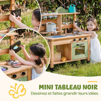 Matschküche mit Spüle, Wasserhahn und Tafel Lilla Kids