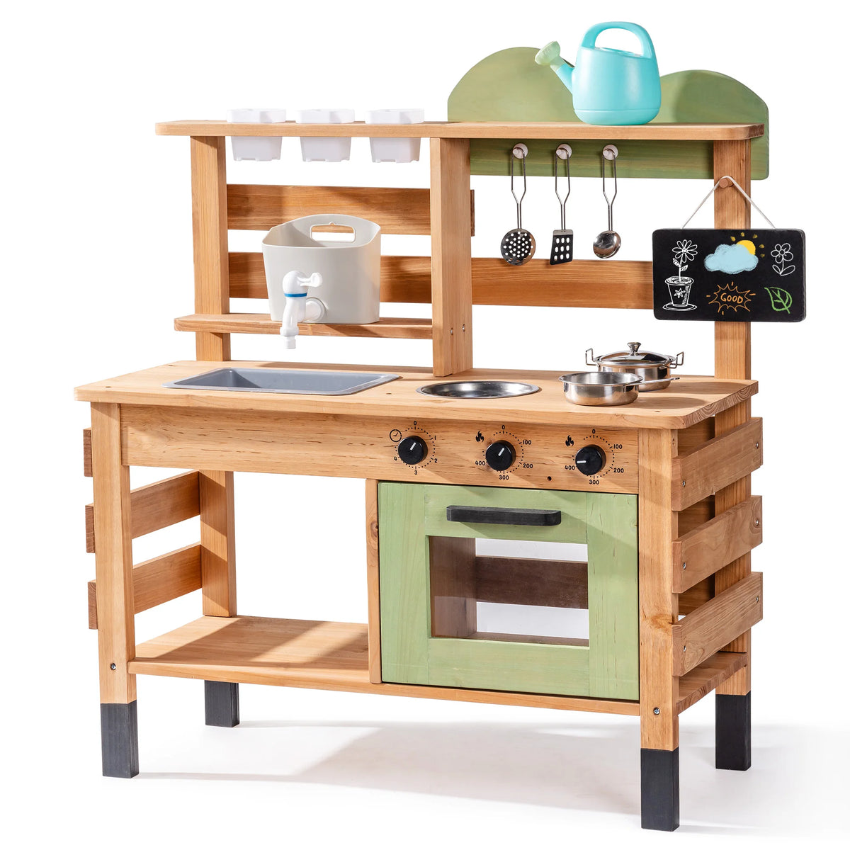 Matschküche mit Spüle, Wasserhahn und Tafel Lilla Kids