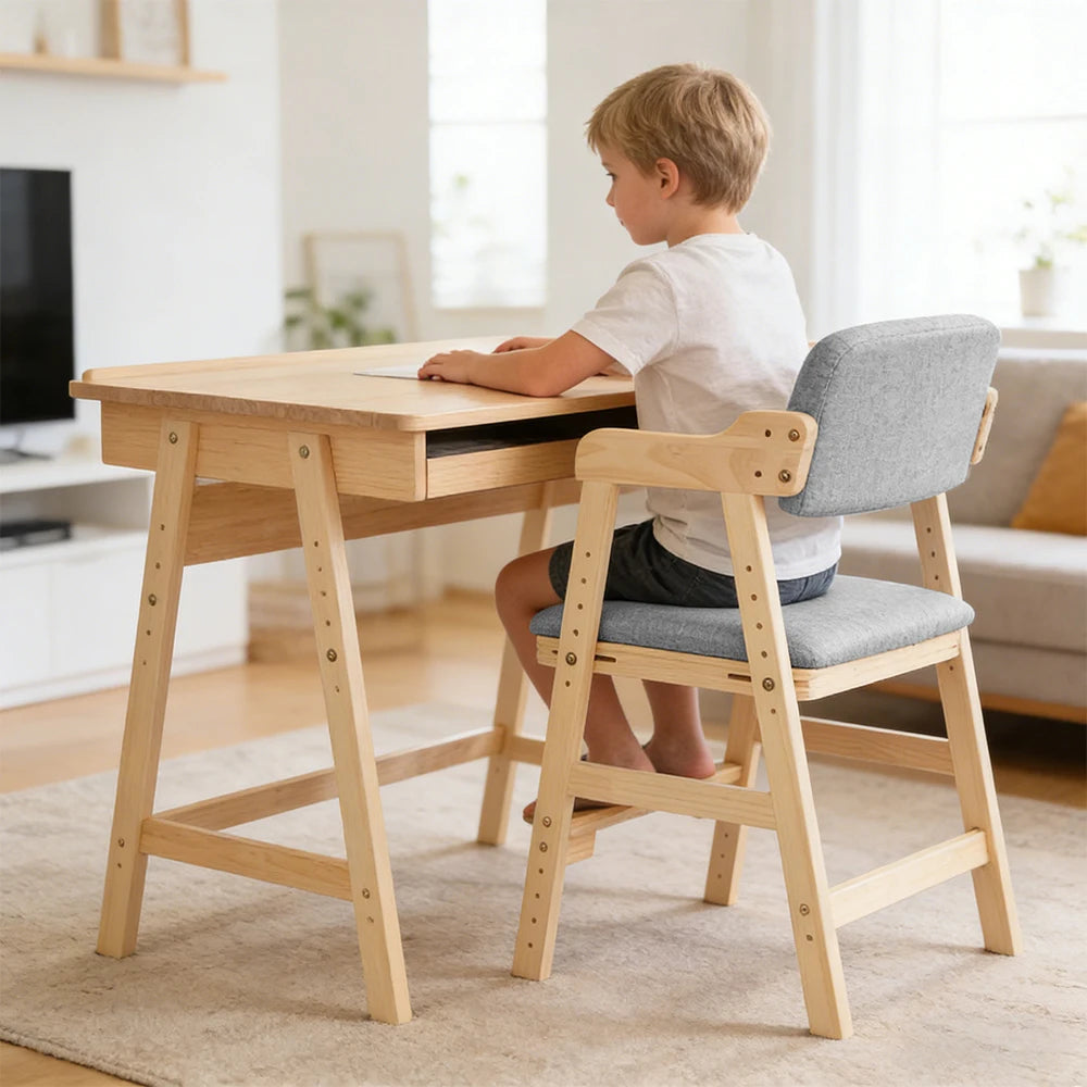Mitwachsender Kinderhochstuhl aus Kiefernholz Lilla Kids