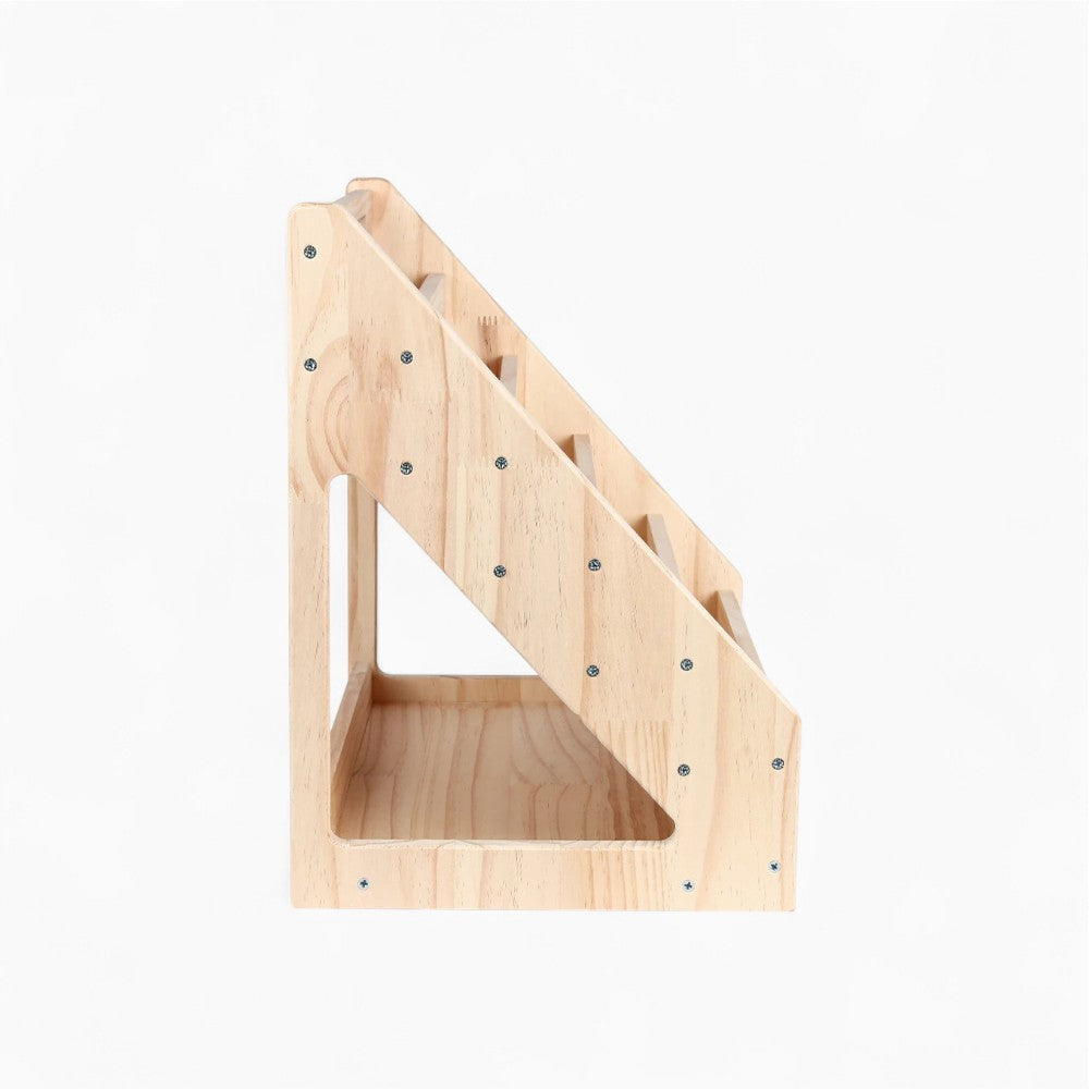 Montessori-Kinderbücherregal aus naturbelassenem Holz Lilla Kids