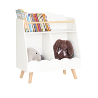 Montessori-Kinderbücherregal mit 3 Fächern, 61 x 71 cm Lilla Kids