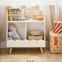 Montessori-Kinderbücherregal mit 3 Fächern, 61 x 71 cm Lilla Kids