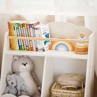 Montessori-Kinderbücherregal mit 3 Fächern, 61 x 71 cm Lilla Kids