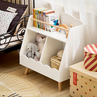 Montessori-Kinderbücherregal mit 3 Fächern, 61 x 71 cm Lilla Kids