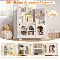 Montessori-Kinderbücherregal mit Stauraum Lilla Kids