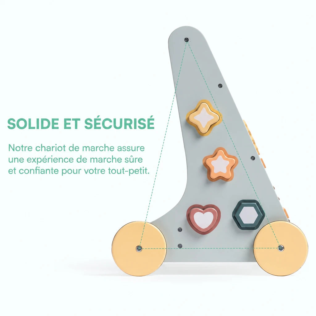 Montessori-Lauflernwagen aus Holz für Babys Lilla Kids
