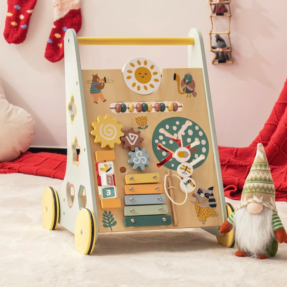 Montessori-Lauflernwagen aus Holz für Babys Lilla Kids
