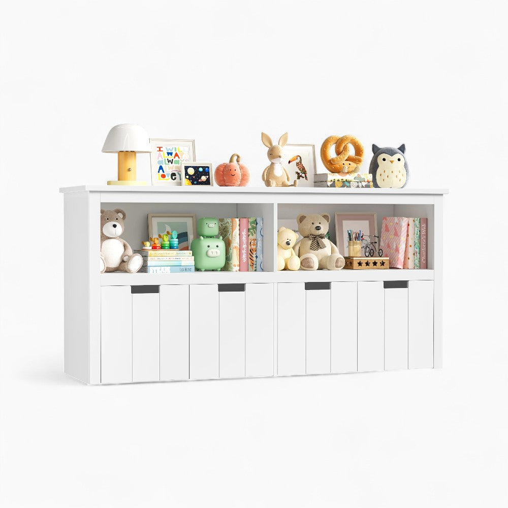 Niedriges Design-Kinderbücherregal in Weiß Lilla Kids