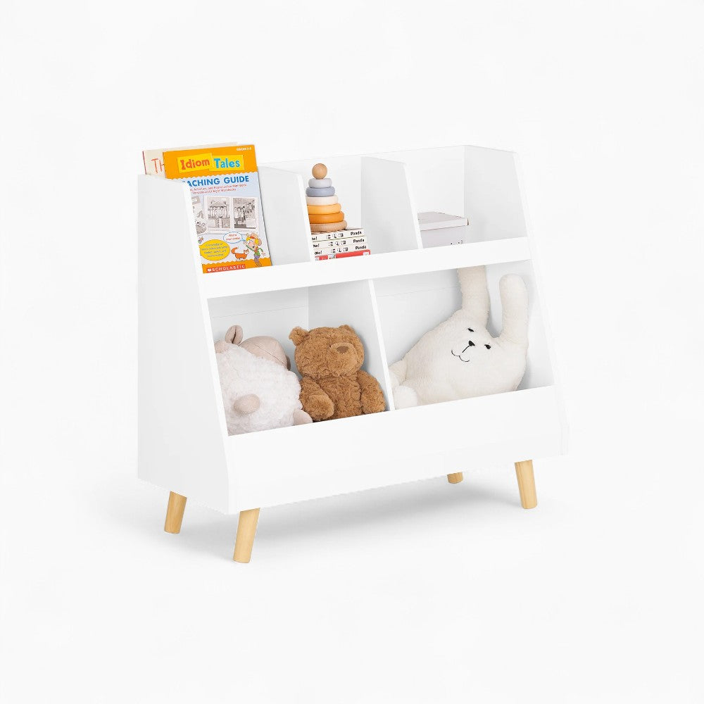 Niedriges Kinderbücherregal mit 5 Fächern Lilla Kids
