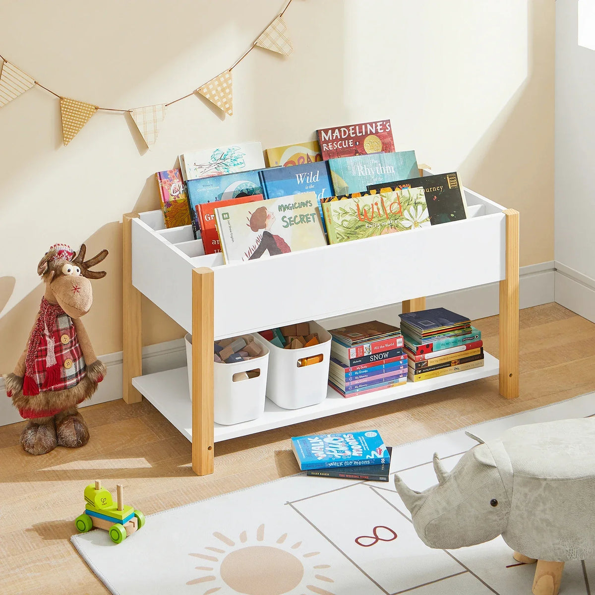 Niedriges Montessori-Bücherregal für Kinder Lilla Kids