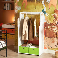 Offener Kinderkleiderschrank mit Boxen in Weiß Lilla Kids