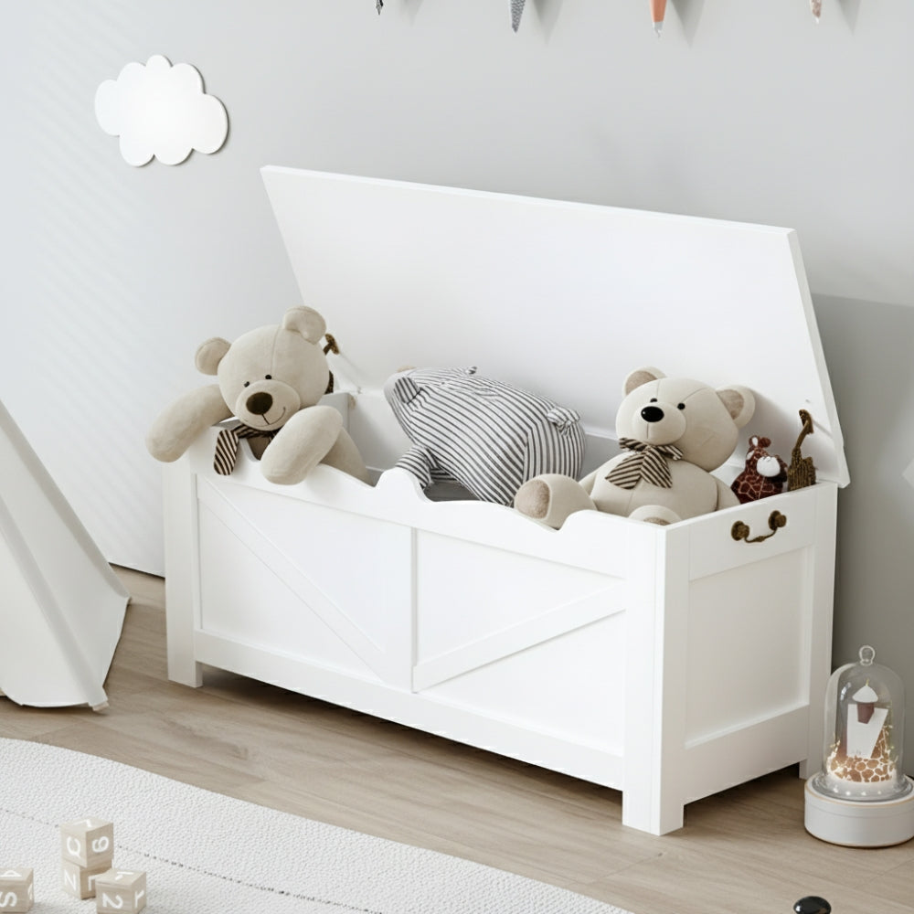 Spielzeugkiste aus Holz mit Stauraum Lilla Kids