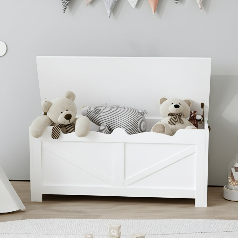 Spielzeugkiste aus Holz mit Stauraum Lilla Kids
