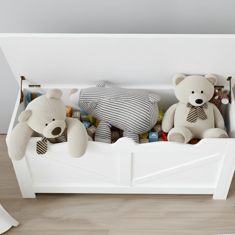 Spielzeugkiste aus Holz mit Stauraum Lilla Kids