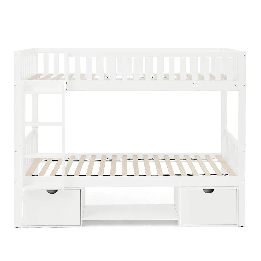 Teilbares Etagenbett aus massiver Kiefer 90x200 Lilla Kids