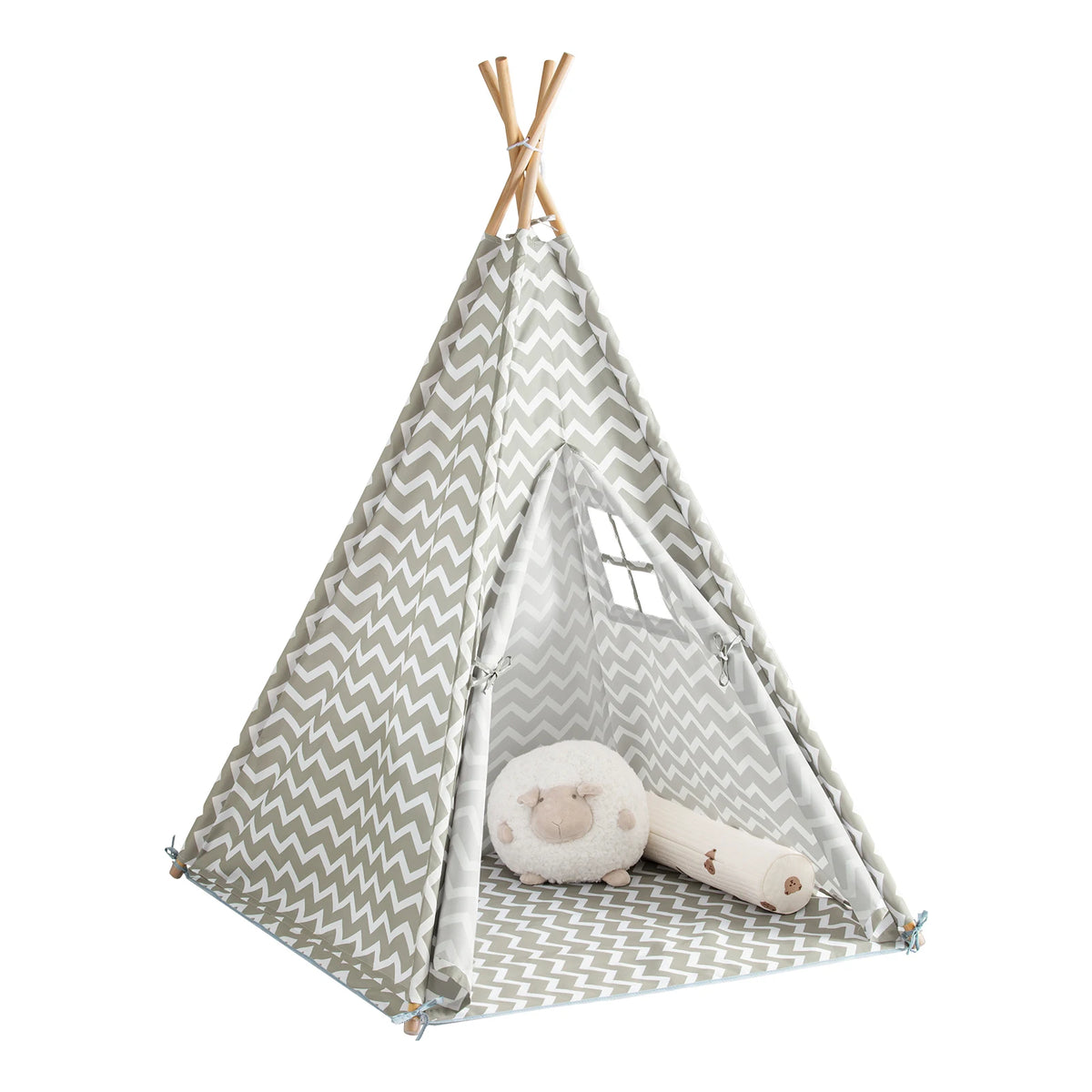 Tipi-Spielzelt für Kinder mit Tür und Fenster Lilla Kids