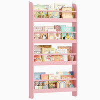 Wandbücherregal für Kinder mit 4 Ebenen, 113 x 59 cm Lilla Kids