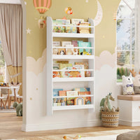 Wandbücherregal für Kinder mit 4 Ebenen, 113 x 59 cm Lilla Kids