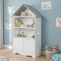 Weißes Design-Kinderbücherregal aus Massivholz Lilla Kids