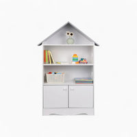 Weißes Design-Kinderbücherregal aus Massivholz Lilla Kids