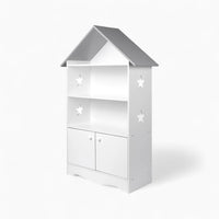 Weißes Design-Kinderbücherregal aus Massivholz Lilla Kids