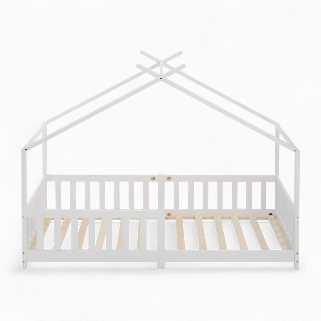 Weißes Kinder-Hausbett aus Holz Lilla Kids