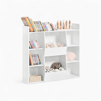 Weißes Kinderbücherregal mit 8 Fächern Lilla Kids