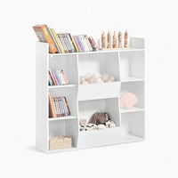 Weißes Kinderbücherregal mit Stauraum für Spielzeug Lilla Kids